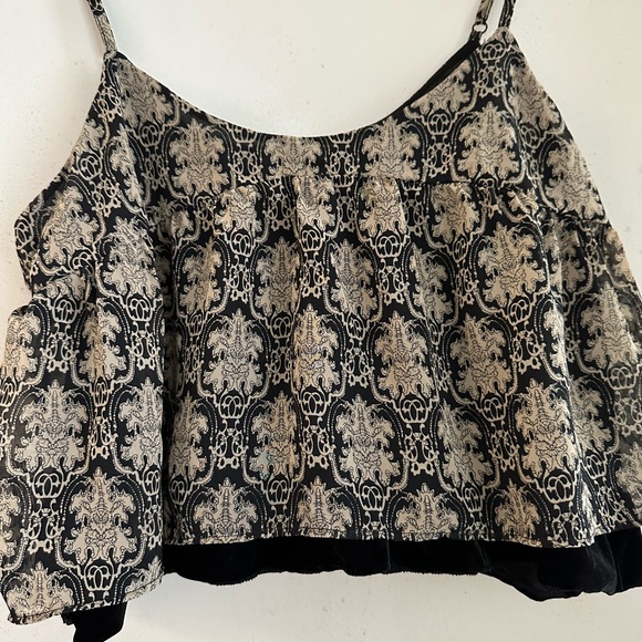 Intimately Free People Paisley Cami with Velvet Trim - Picture 3 of 3